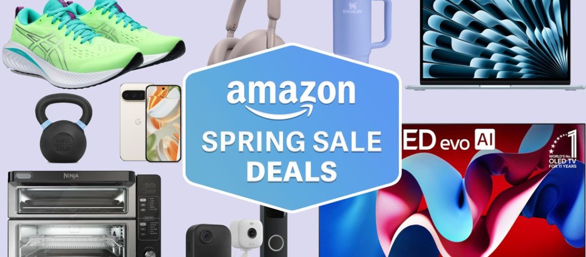 A collage of items on sale from Amazon