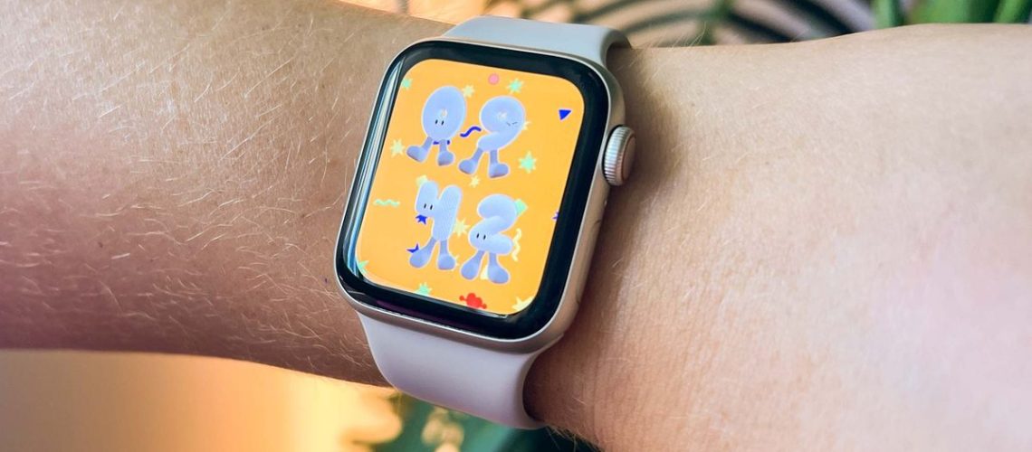 Apple Watch SE (2022) shown on wrist