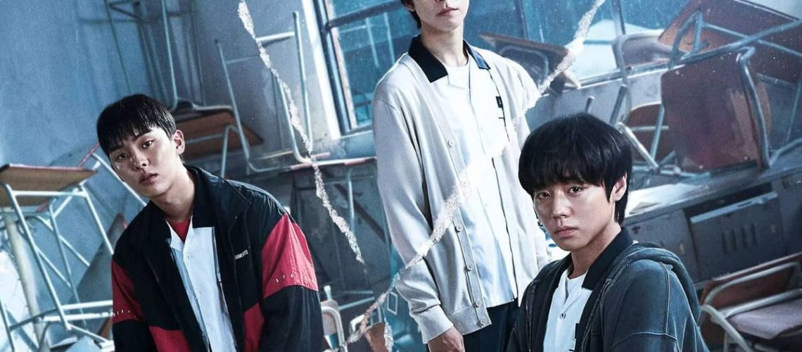 Choi Hyun-Wook, Hong Kyung, and Park Ji-hoon in "Weak Hero Class 1" now streaming on Netflix