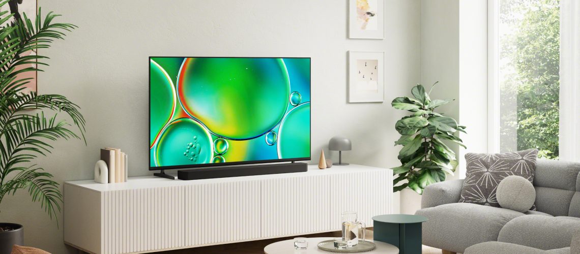 Sony Bravia 2 II on stand in living room