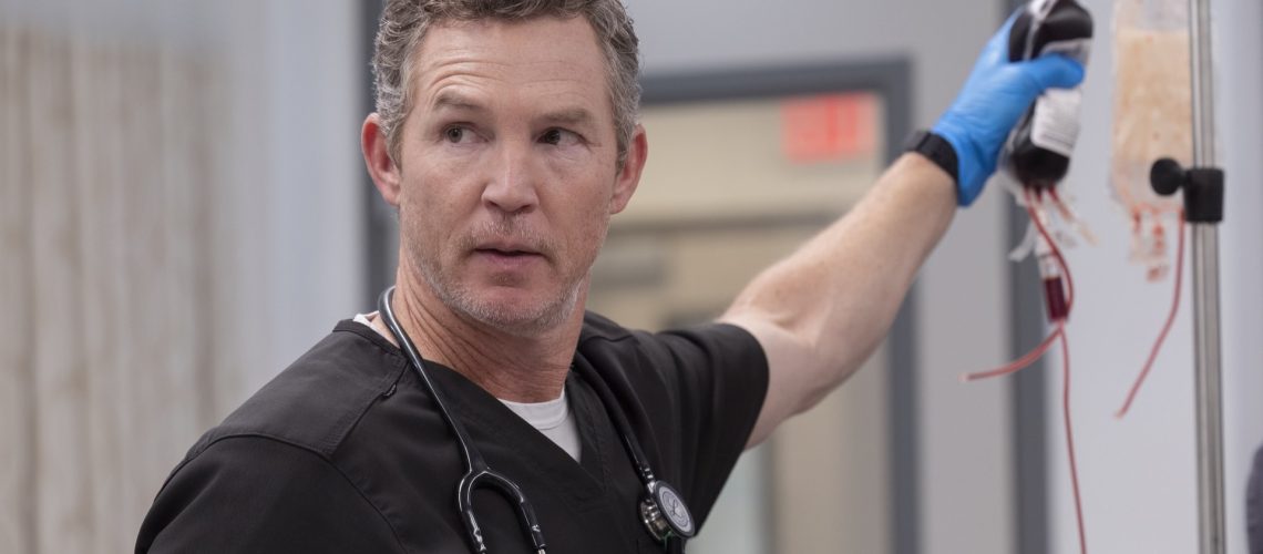 Shawn Hatosy in "The Pitt" on Max.