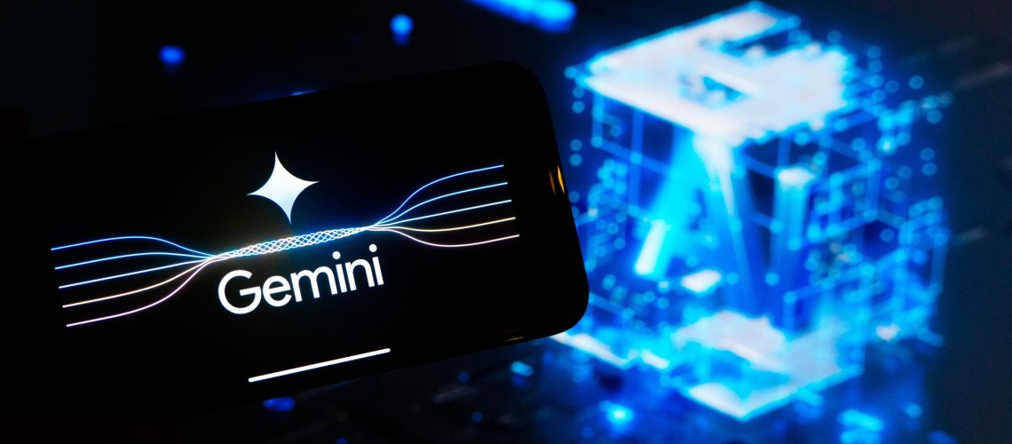 Gemini logo on a phone
