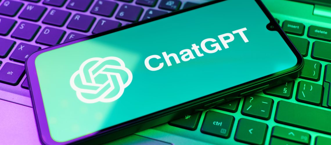 phone with Chatgpt logo