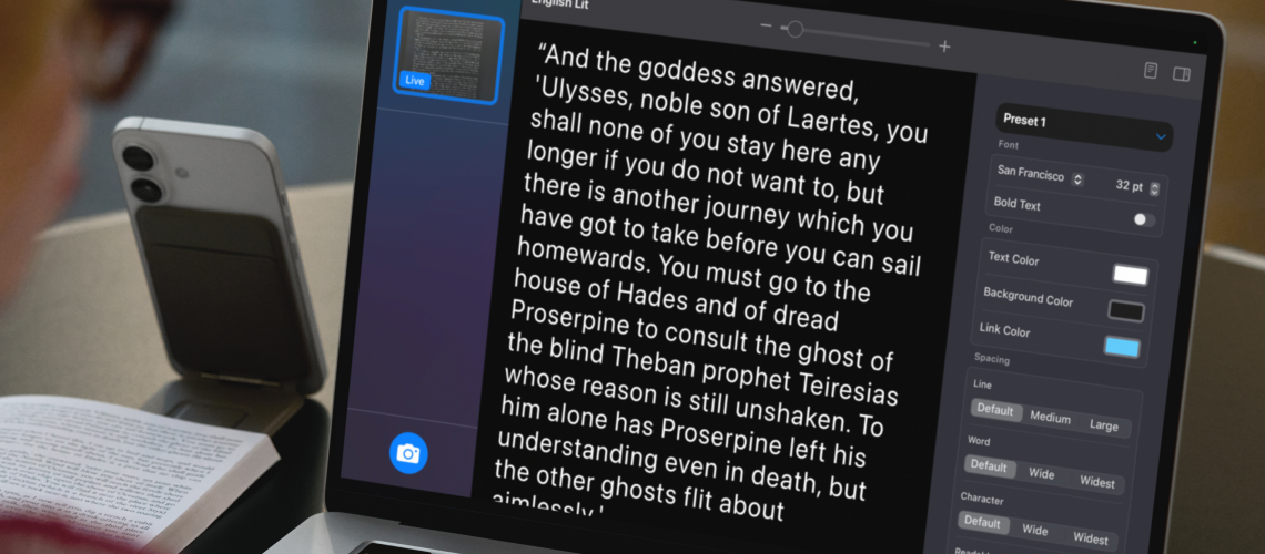 Magnifier in use on Mac