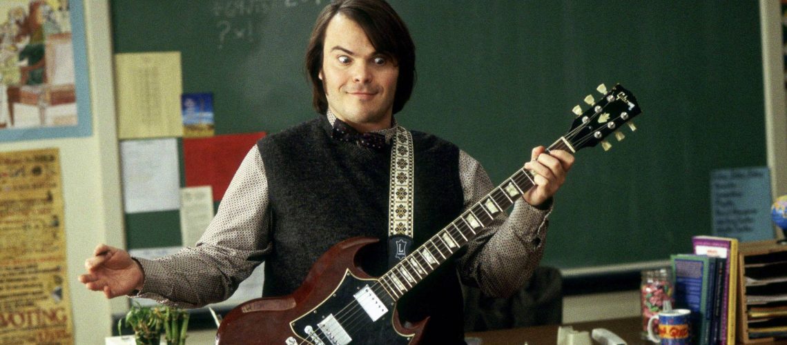 Jack Black in "School of Rock" movie (2003)