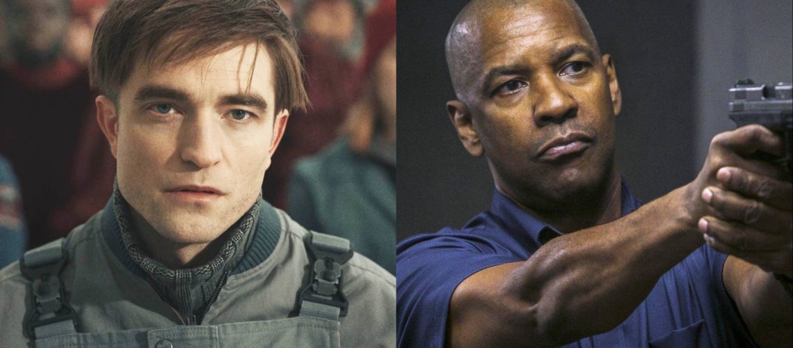 Robert Pattinson in "Mickey 17" and Denzel Washington in "The Equalizer"