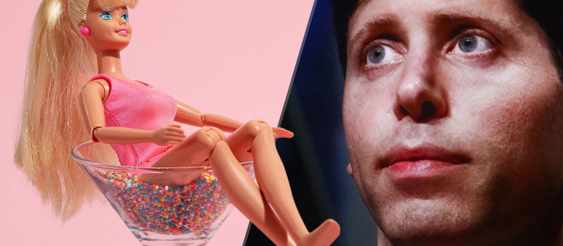 Barbie and Sam Altman