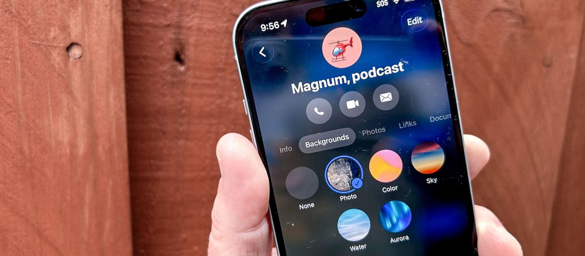iOS 26 Messages App on an iPhone 15