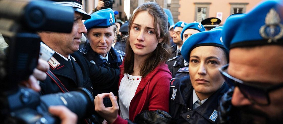 Grace Van Patten as Amanda Knox in "The Twisted Tale of Amanda Knox"