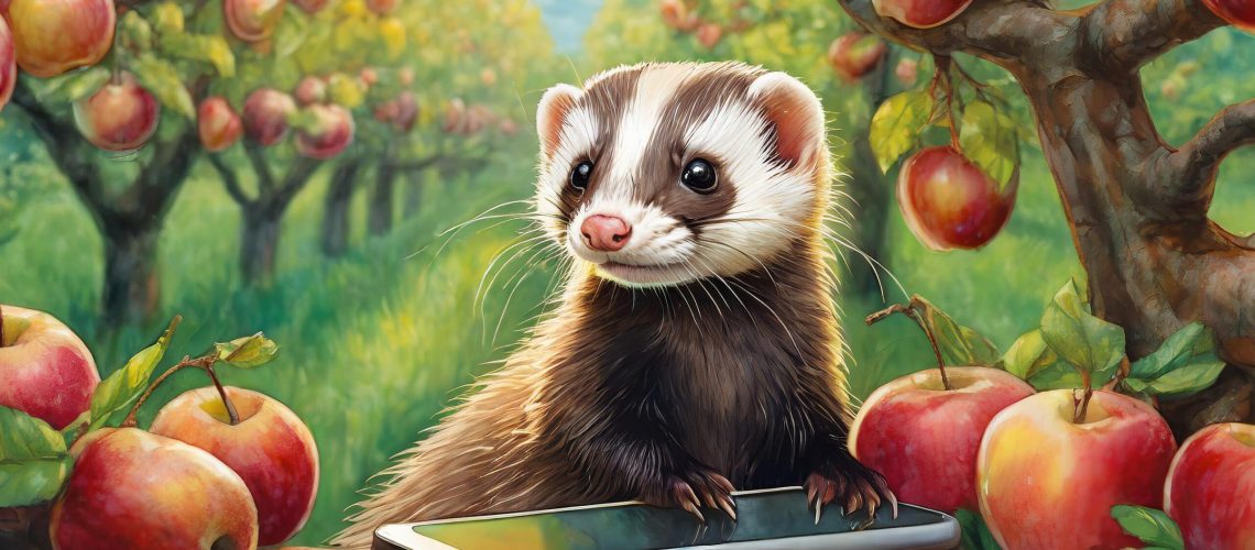 Adobe Firefly generated image of a ferret