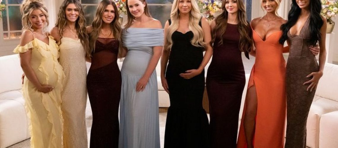 The SLOMW Reunion Special - but who's missing? [From left] Jennifer Affleck, Taylor Frankie Paul, Jessi Ngatikaura, Whitney Leavitt, Mayci Neeley, Mikayla Matthews, Miranda McWhorter and Layla Taylor.