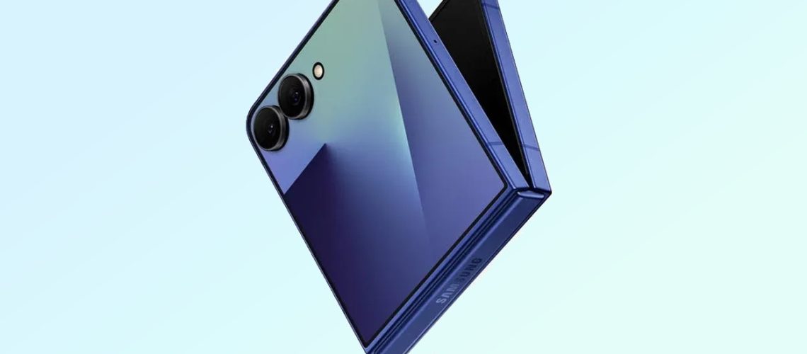 leaked render of Galaxy z flip 7