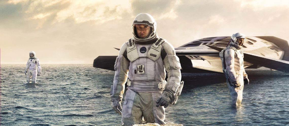 Anne Hathaway, Matthew McConaughey, and Wes Bentley in "Interstellar" (2014)