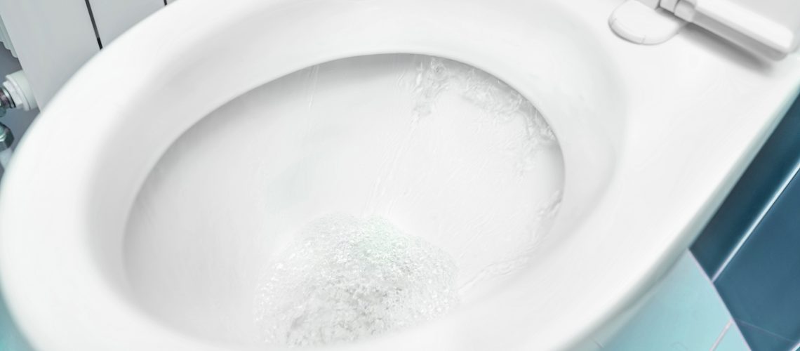 toilet flushing