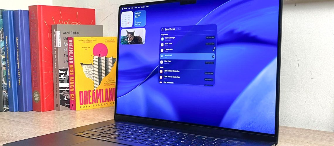 macOS Tahoe running on a MacBook Pro