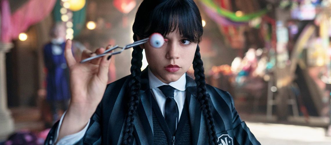 Jenna Ortega as Wednesday Addams in "Wednesday" season 2 on Netflix