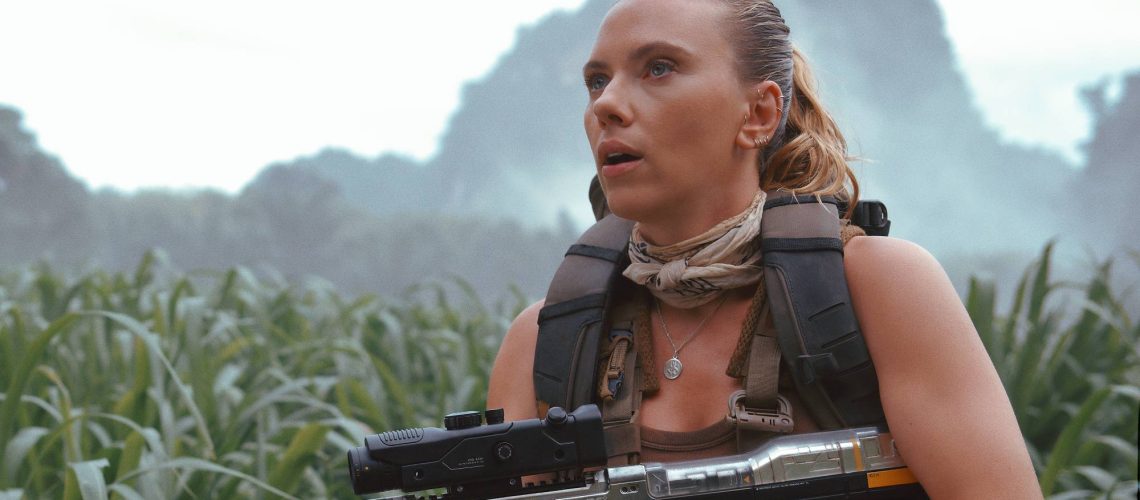 Scarlett Johansson as skilled covert operations expert Zora Bennett in "Jurassic World Rebirth"