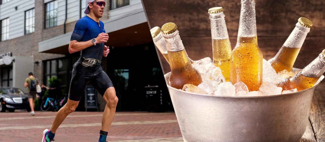 runner Corey Bellemore and beer