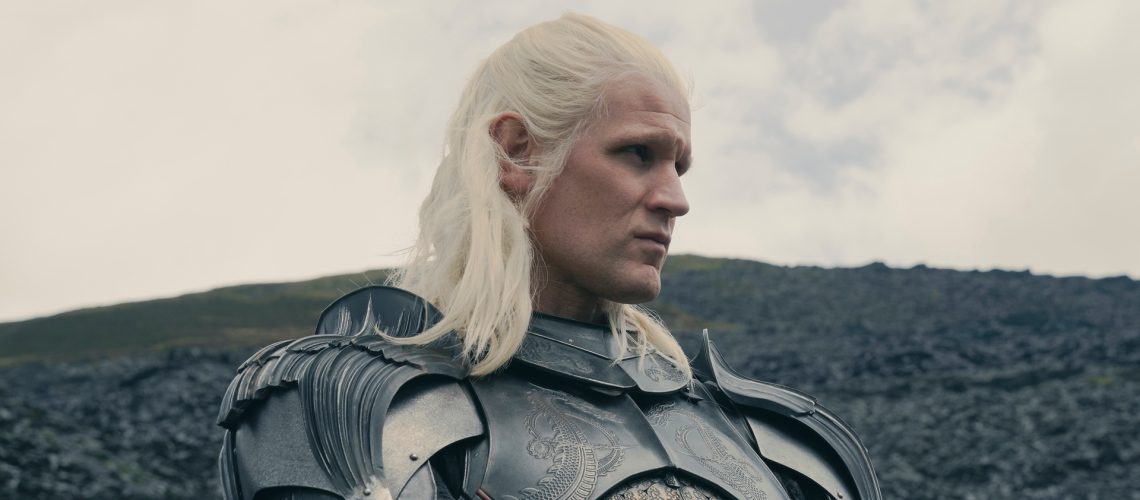 Daemon (Matt Smith) in a suit of armor as seen in the "House of the Dragon" season 2 finale