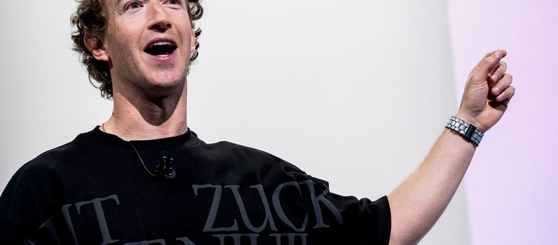 Mark Zuckerberg on stage