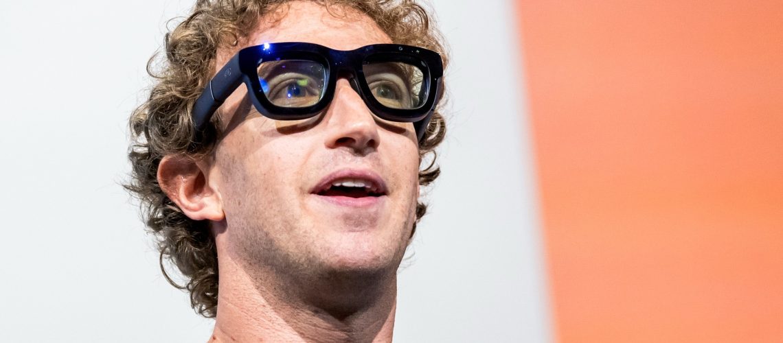Zuckerberg in smart glasses