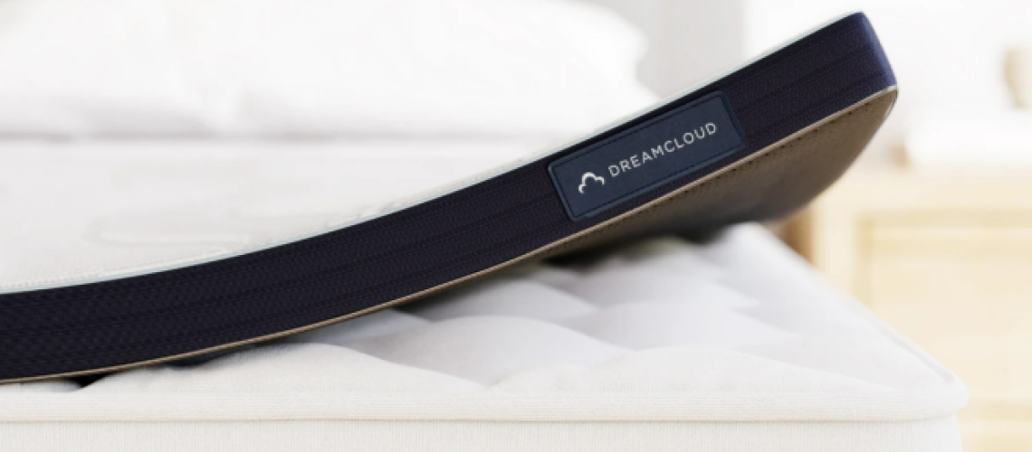 A close-up look at the DreamCloud Softer Topper on a pillow-top mattress.