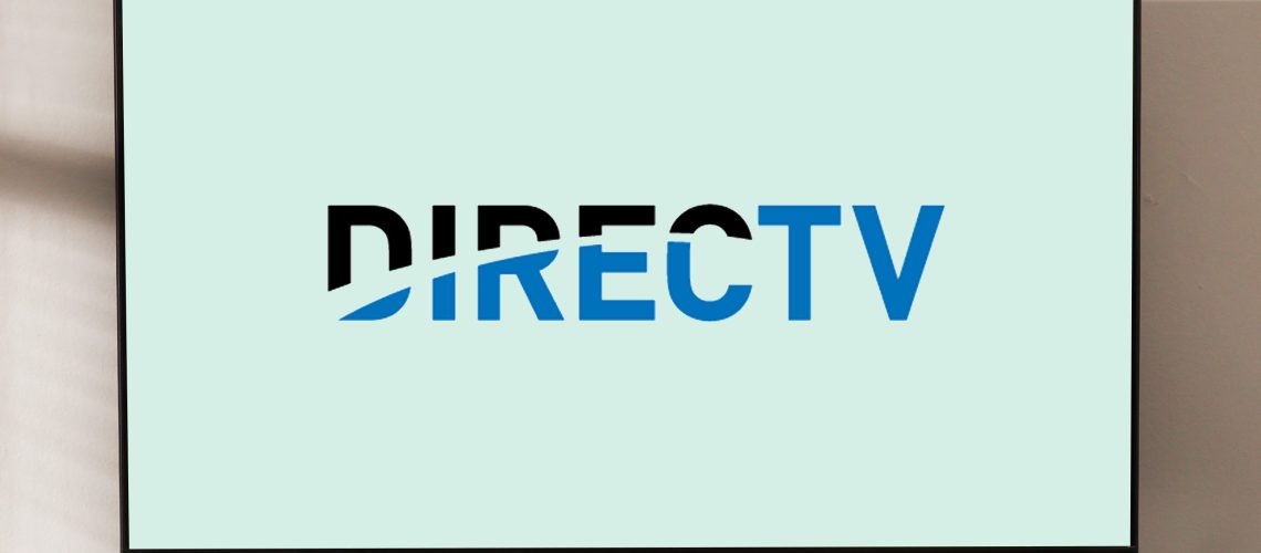 DirecTV logo on a TV screen