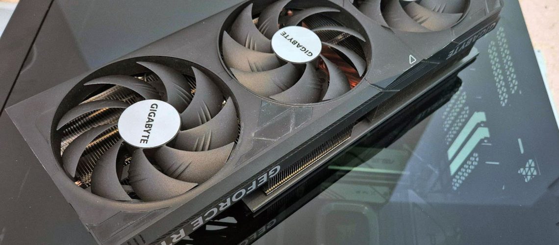An Nvidia GeForce RTX graphics card