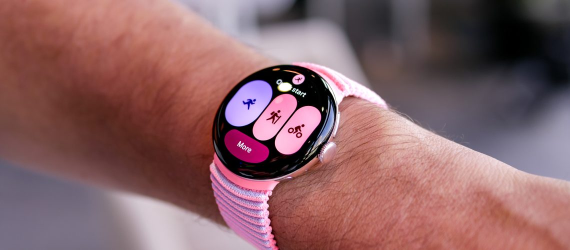 Close-up of the Google Pixel Watch 4