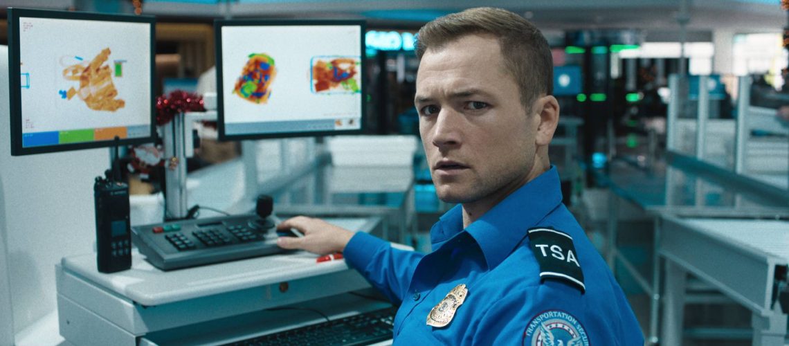 Taron Egerton as Ethan Kopek in "Carry-On" now streaming on Netflix
