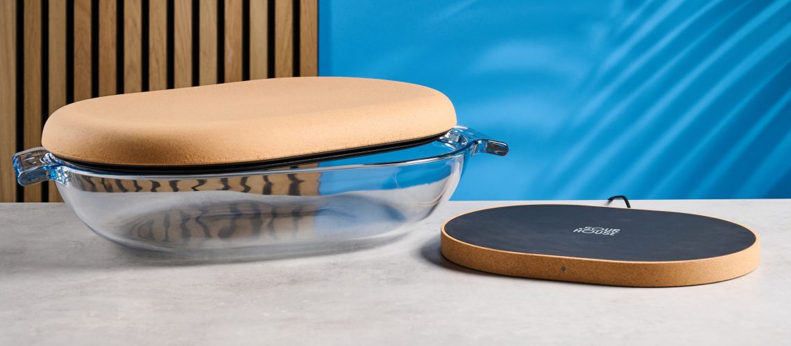 the Sourhouse DoughBed sourdough bulk fermentation proofing basket with a glass proofing bowl and an electric heating warming mat for even proofing