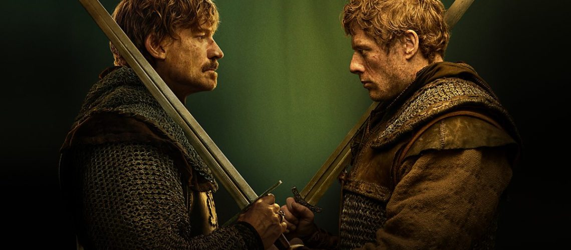 Nikolaj Coster-Waldau (as William the Conqueror) and James Norton (Harold Godwinson) star in "King &amp; Conqueror"