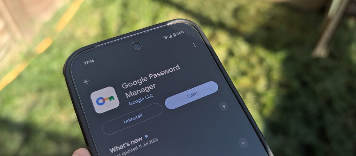 google password manager on the play store