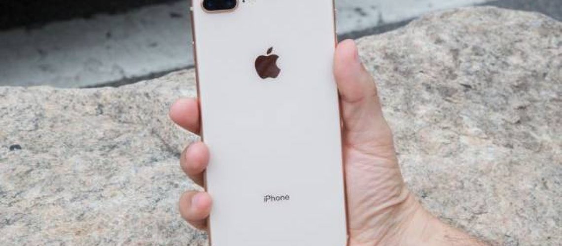 iPhone 8 Plus in hand