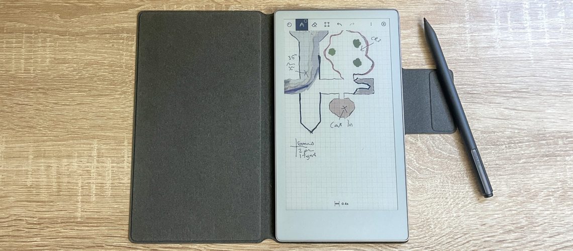 ReMarkable Paper Pro Move review unit on a desk