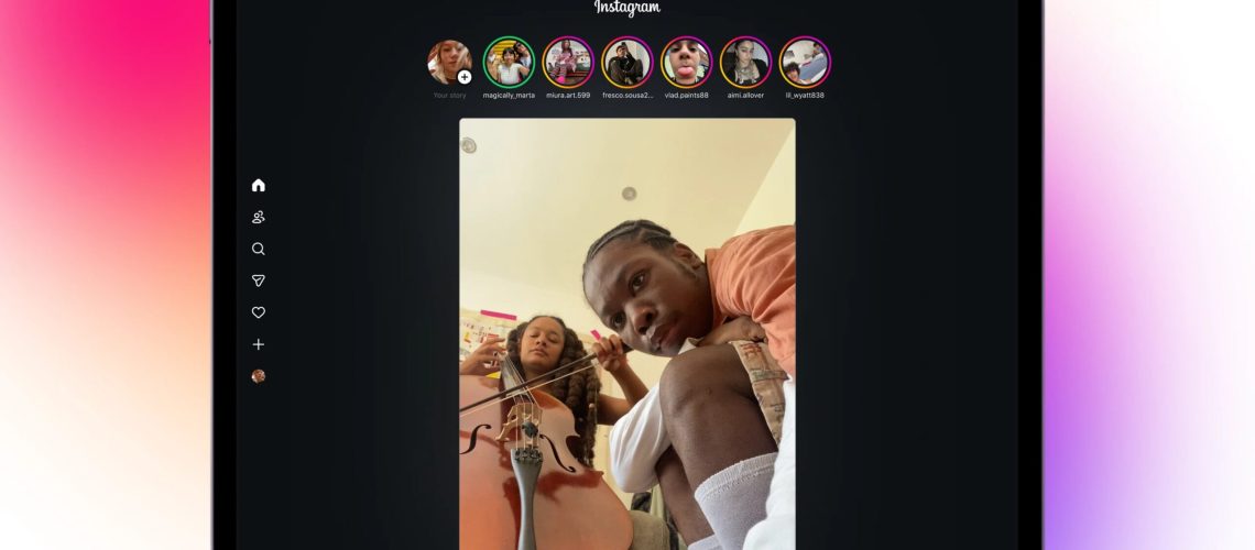 Instagram for iPad app press image