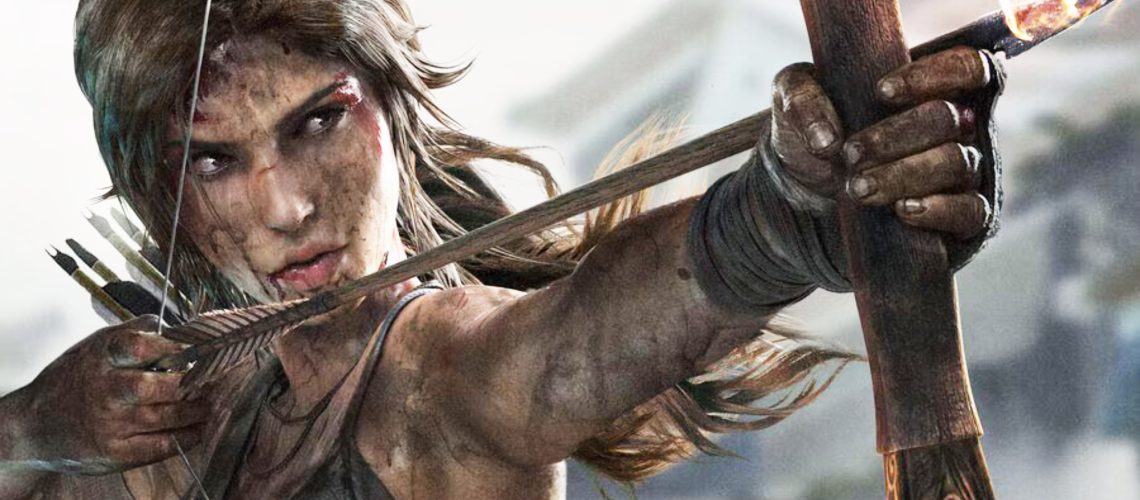 Lara Croft in Tomb Raider (2013) game poster