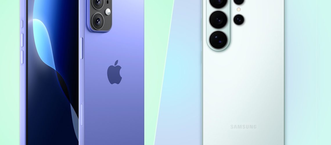Renders of the iPhone 17 and the Galaxy S26 Ultra