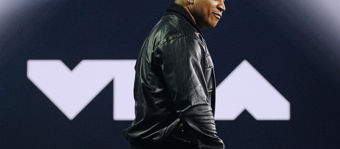 LL Cool J speaks onstage at the 2022 MTV VMAs ahead of hosting the 2025 MTV Video Music Awards