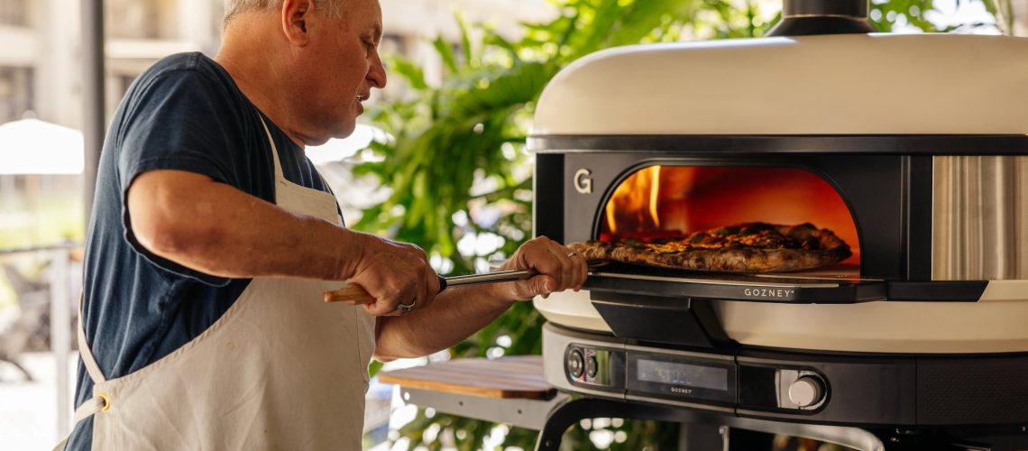 Gozney Dome 2 with Chris Bianco making a pizza