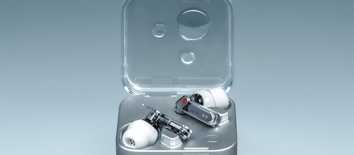 Nothing Ear 3 earbuds in metal charging case