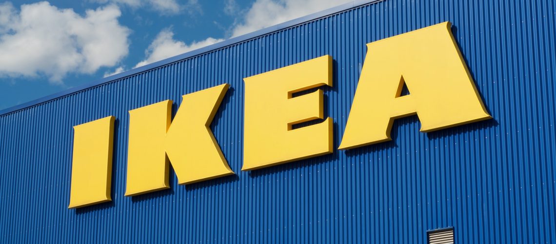 Ikea store front sign