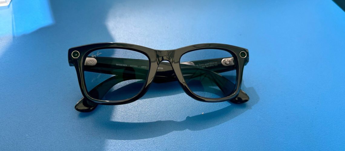 Ray-Ban Meta (Gen 2) review unit on a table