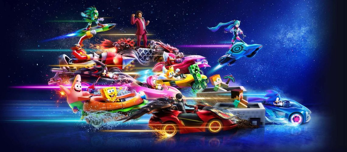 A screenshot from Sonic Racing CrossWorlds