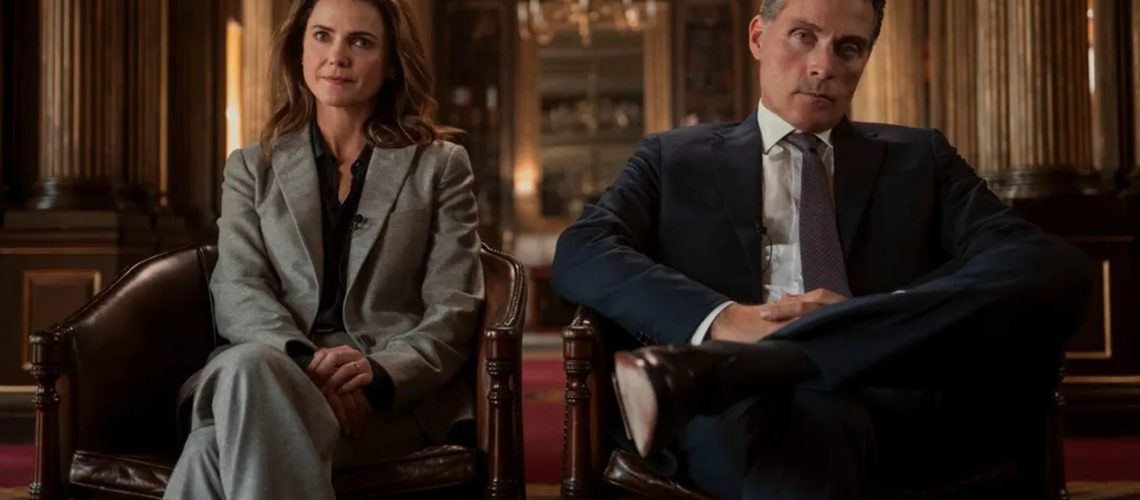 Keri Russell and Rufus Sewell in The Diplomat