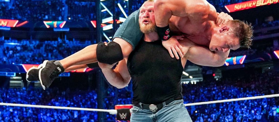 Brock Lesnar F-5s John Cena in the build to WWE Wrestlepalooza 2025