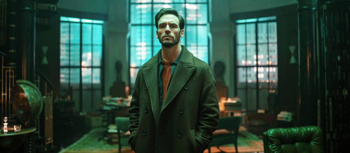 Sam Claflin in "Lazarus" TV show on Prime Video
