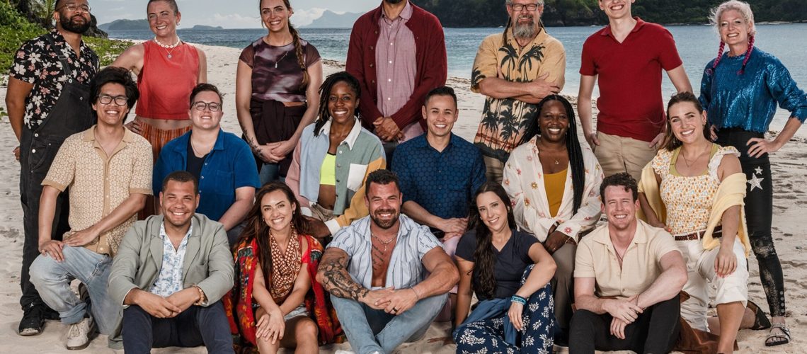 The Survivor 49 cast on the beach