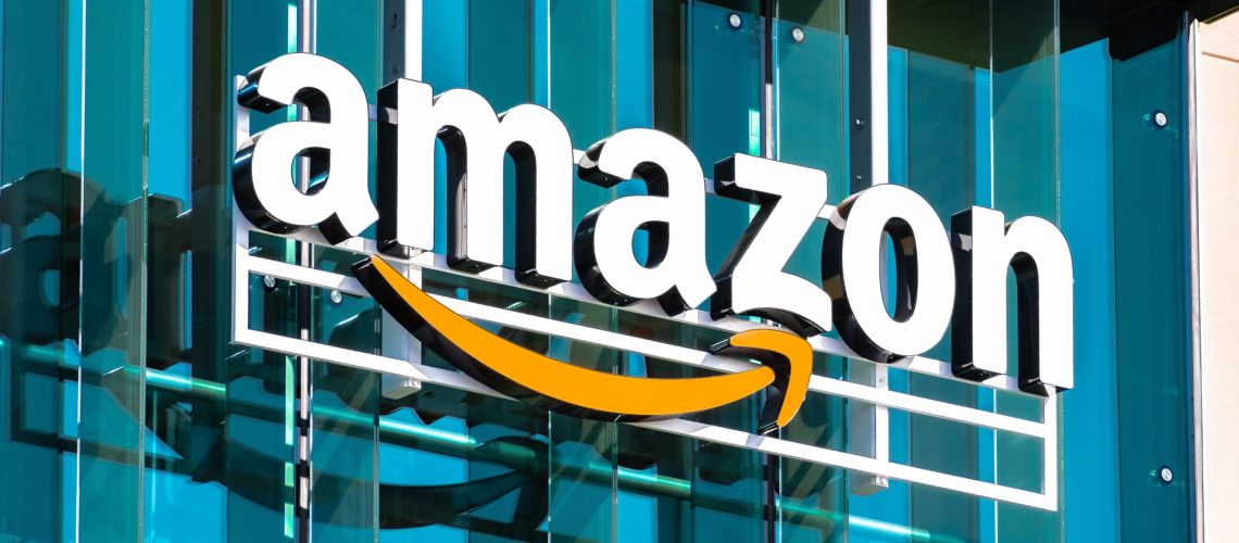Amazon logo on building