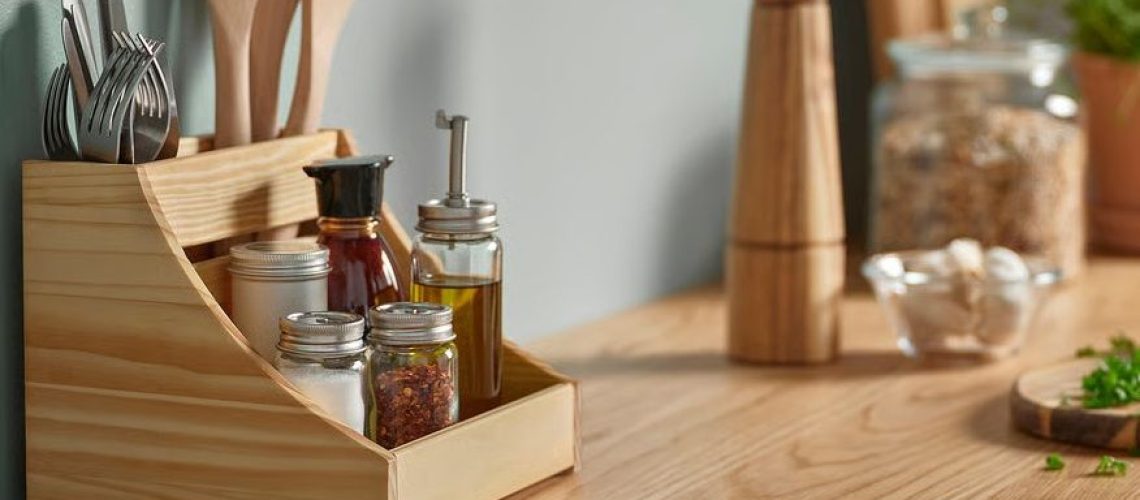 IKEA chokladhaj-kitchen-countertop-organizer-wood